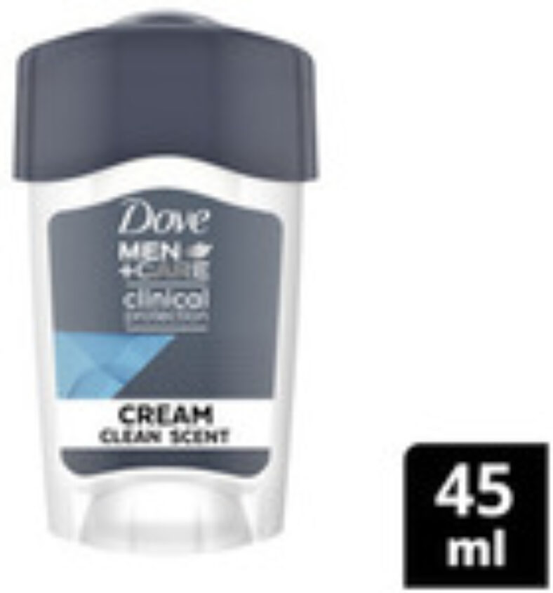 ½-price:-dove-for-men-clinical-protection-antiperspirant-deodorant-clean-comfort-45ml-$6.50-@-coles