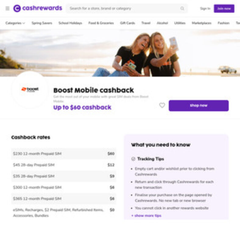 boost-mobile:-$60-cashback-on-170gb-12-month-prepaid-sim-for-$230-delivered-@-cashrewards