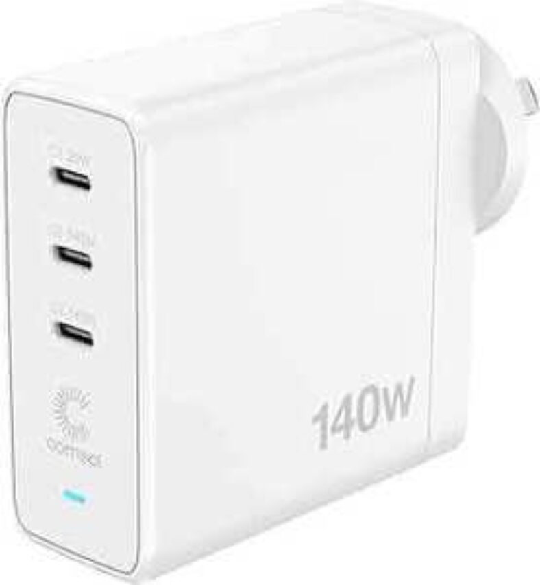 comsol-140w-3-port-gan-wall-charger-$74.50-delivered-@-amazon-au