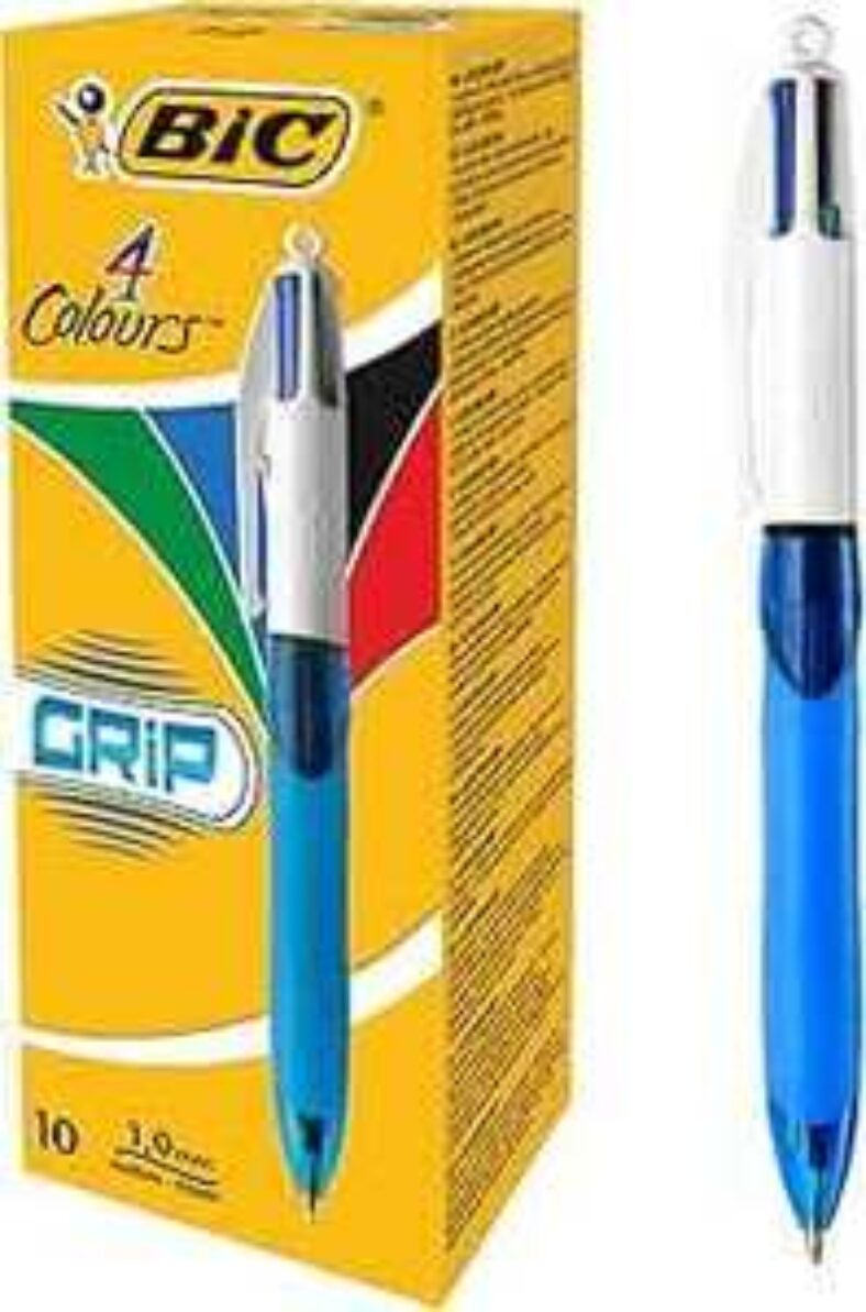 [prime]-bic-4-colour-grip-original-ballpoint-pen-10-pack-$13.95-delivered-@-amazon-au
