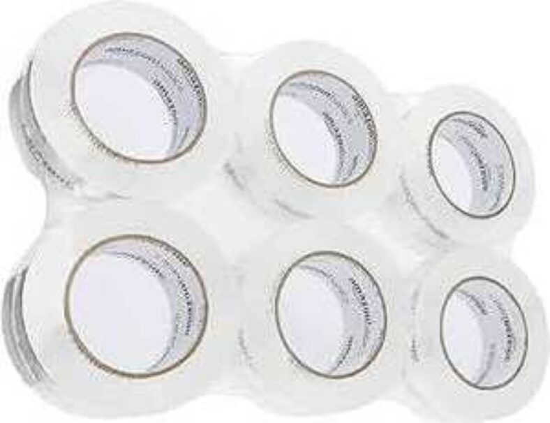 [prime]-amazon-basics-crystal-clear-packing-tape-475cm-x-9967m,-6-pack-$17.90-delivered-@-amazon-au