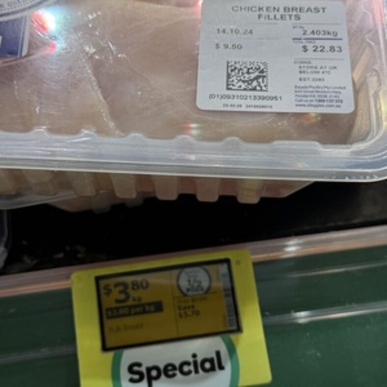 [vic,-short-dated]-steggles-bulk-chicken-breast-fillet-$380/kg-(was-$9.50/kg)-@-woolworths,-clyde-north