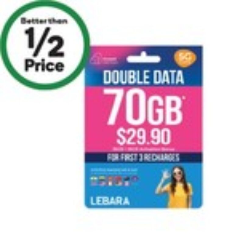 lebara-30-day-prepaid-starter-sim-70gb-$10-(was-$29.90)-@-woolworths