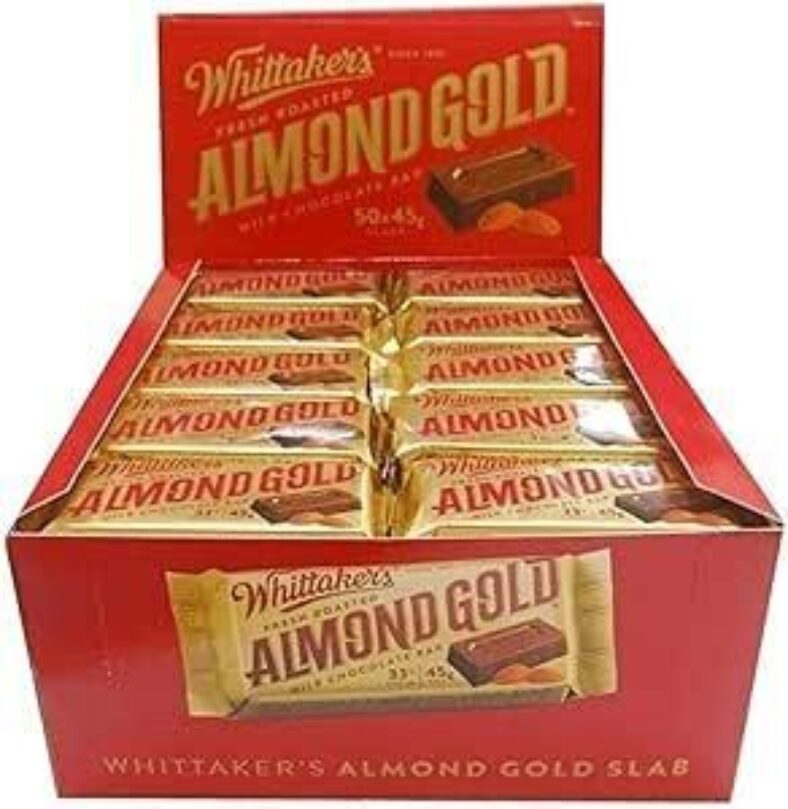 whittaker’s-fresh-roasted-almond-slab-milk-chocolate-bar-45g-(pack-of-50)-$62.50-delivered-@-amazon-au