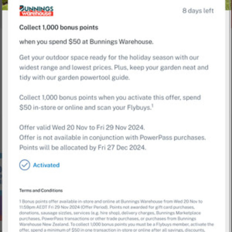 collect-1,000-bonus-points-when-you-spend-$50-at-bunnings-warehouse-@flybuys