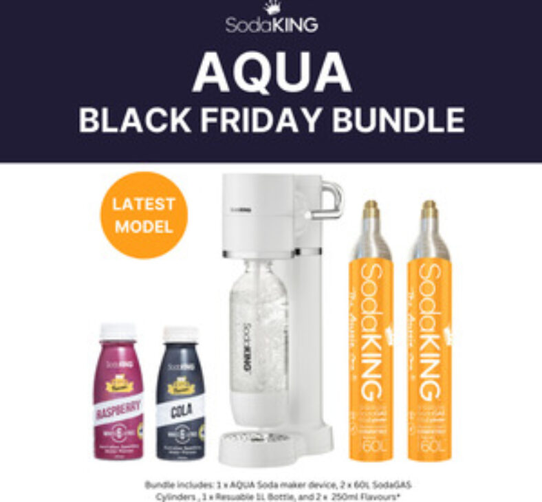 sodaking-aqua-bundle-(2-cylinders-and-2-flavours-included)-$109+shipping-@-sodaking
