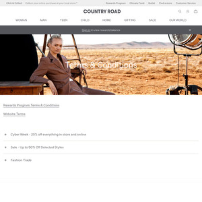 25%-off-storewide-+-$9.95-delivery-($0-with-$100-spend)-@-country-road