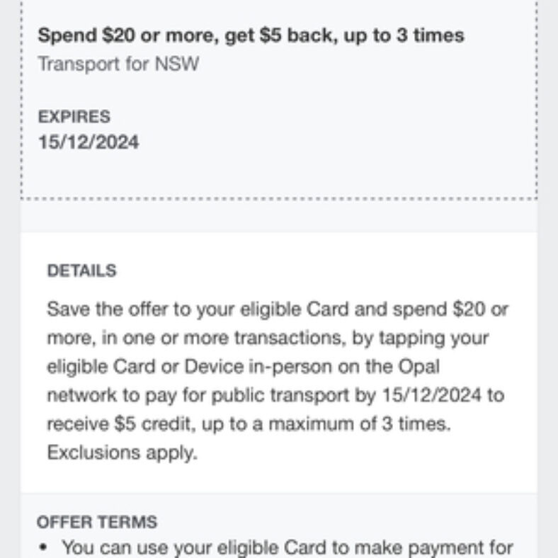 [nsw]-amex-cashback-–-transport-for-nsw-$20-spend-$5-cashback-3-times