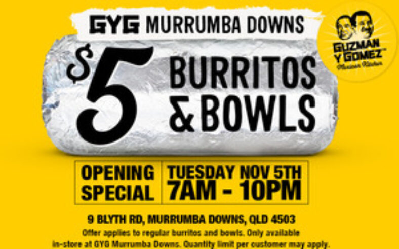 [qld]-$5-burritos-&-bowls-@-guzman-y-gomez-(murrumba-downs,-in-store-only)