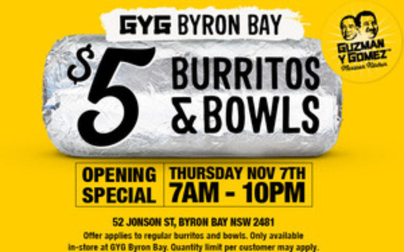 [nsw]-$5-burritos-&-bowls-@-guzman-y-gomez-(byron-bay,-in-store-only)