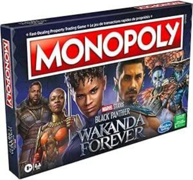 monopoly:-marvel-studios’-black-panther:-wakanda-forever-edition-board-game-$10-amazon