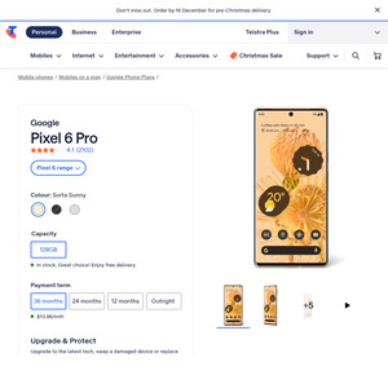 google-pixel-6-pro-128gb-sorta-sunny/cloudy-white-$499-delivered-@-telstra-(telstra-id-required)
