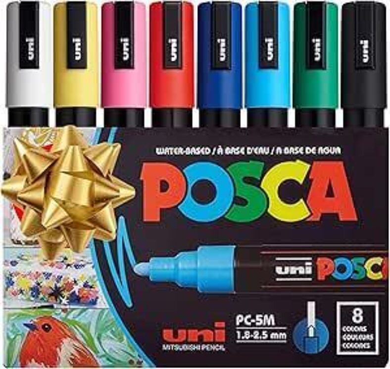 posca-pc-5m-8pcs-acrylic-paint-pens-$24.38-+-delivery-($0-with-prime/-$59-spend)-@-amazon-us-via-au