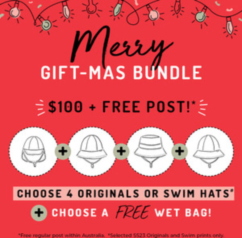 bedhead-hats-christmas-bundle,-4-hats-+-a-wet-bag-+-free-shipping-for-$100