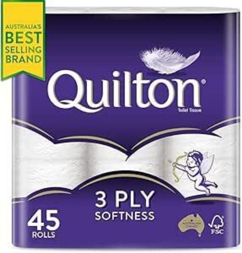 quilton-3-ply-toilet-tissue-45-pack-$2475-($22.27-s&s)-+-delivery-($0-with-prime/-$59-spend)-@-amazon-au