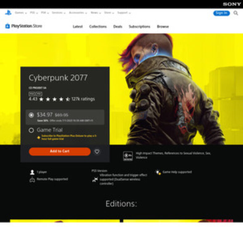 [ps4,-ps5]-cyberpunk-2077-$34.97-@-playstation-store