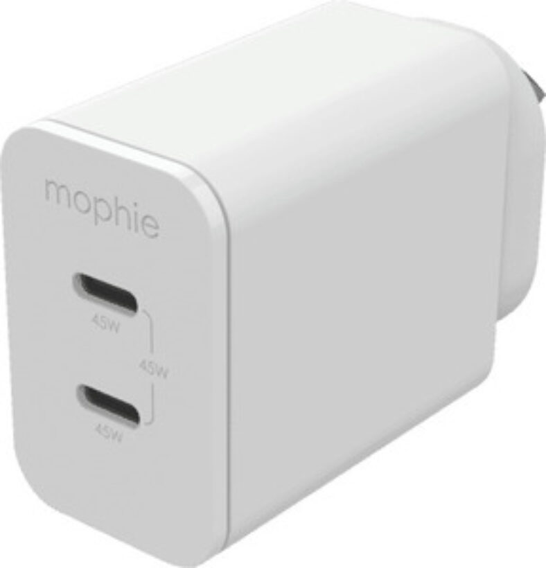 mophie-45w-dual-port-gan-usb-c-charger-$31-+-delivery-(free-c&c)-@-the-good-guys