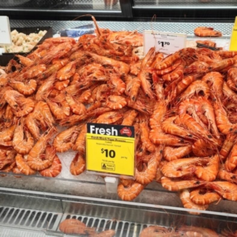[vic]-fresh-cooked-tiger-prawns-$10/kg-(was-$30)-@-coles,-airport-west