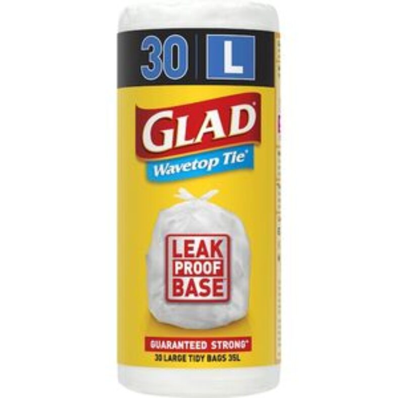 glad-kitchen-tidy-bag-wavetop-large-30-pack-$340-(was-$4.25)-@-woolworths