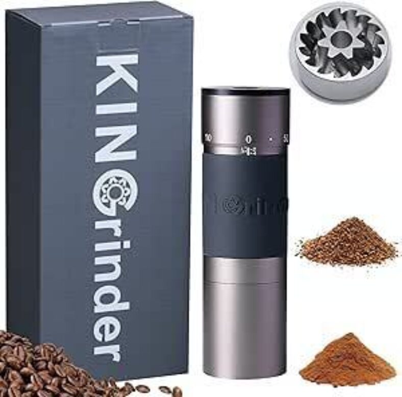 kingrinder-k6-iron-grey-manual-hand-coffee-grinder-$118.30-delivered-(rrp-$148)-@-amazon-au