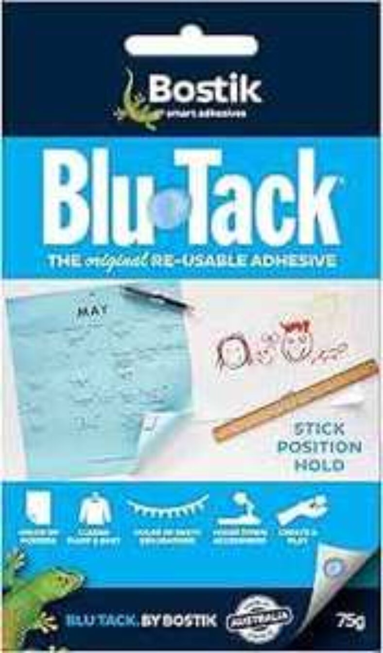 bostik-blu-tack-75g-$1.55-+-delivery-($0-with-prime-/-$59-spend)-@-amazon-au-/-officeworks-($0-delivery-onepass)