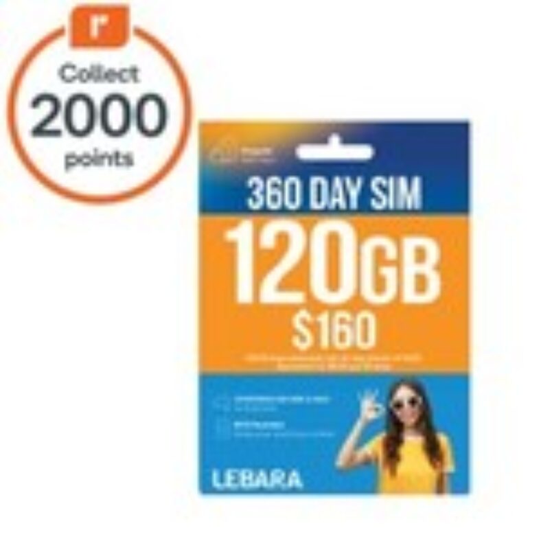 lebara-360-day-prepaid-starter-pack-sim-120gb-$119-(was-$160)-+-2000-edr-points-@-woolworths-in-store