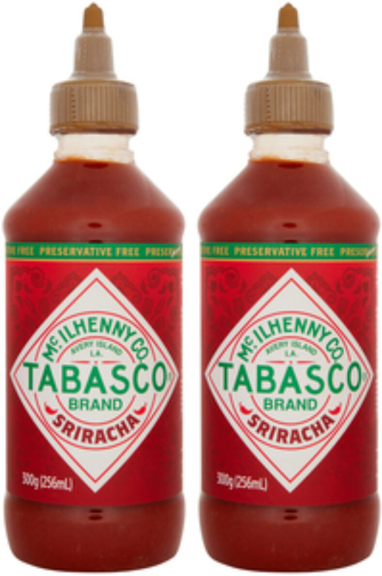 2x-tabasco-sriracha-sauce-256ml-$6.30-+-delivery-($0-with-onepass)-@-catch