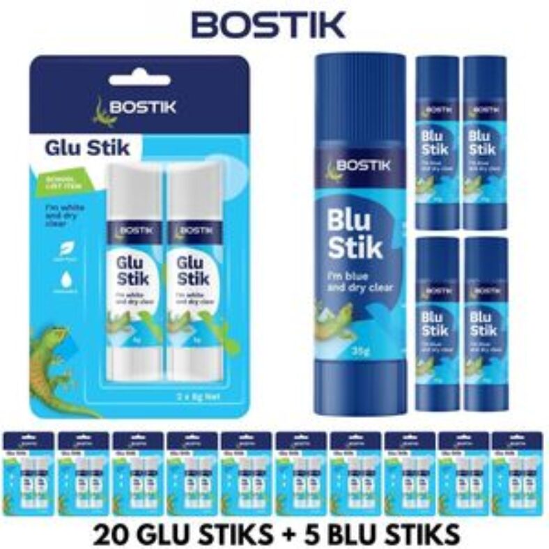 bostik-20x-glu-sticks-&-5x-blu-sticks-$29.95-delivered-@-south-east-clearance