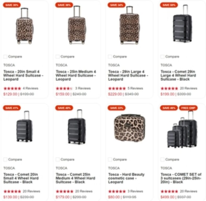 additional-15%-off-tosca-suitcases,-luggage,-backpacks-+-$10-delivery-($0-with-$80-order)-@-bags-to-go