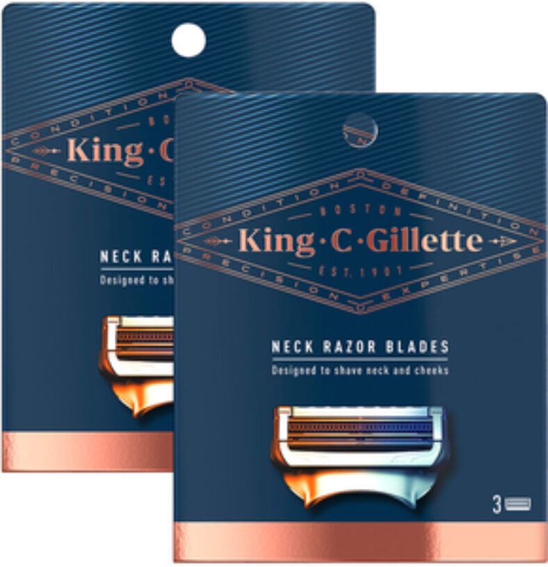 king-c-gillette-neck-razor-blades-2-×-3-pack-$7.20-+-delivery-($0-onepass)-@-catch