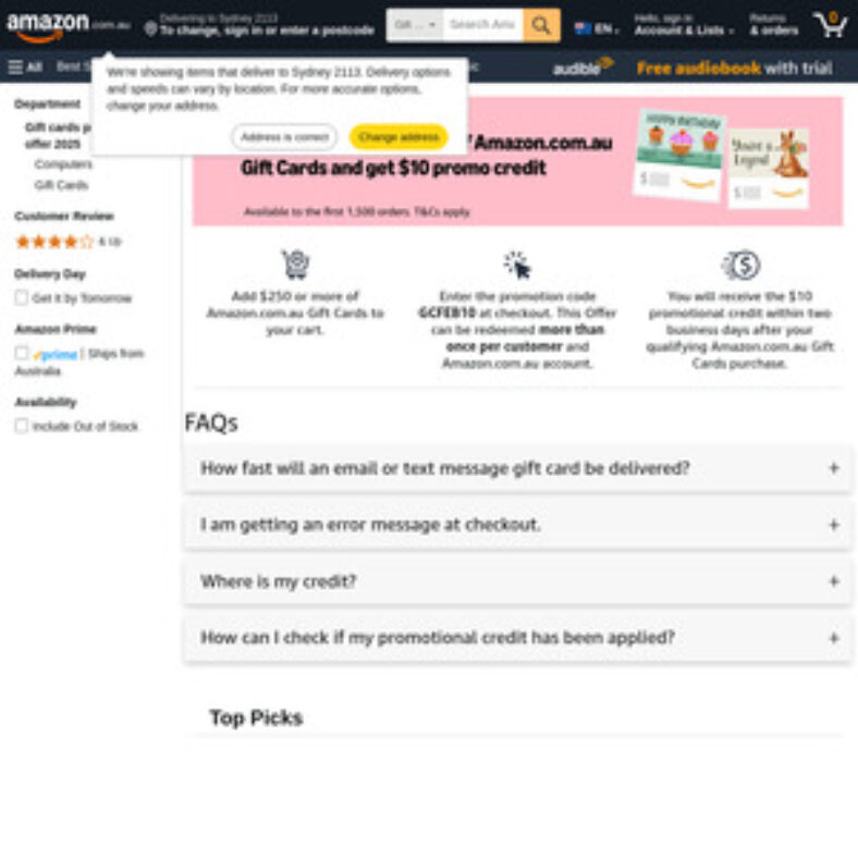 $10-promo-credit-on-$250+-amazoncom.au-egift-card-spend-(first-1500-orders)-@-amazon-au