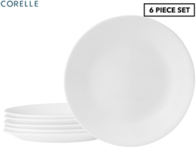 [onepass]-corelle-winter-frost-white-bread-&-butter-plate-17cm-(set-of-6)-$19.97-delivered-@-catch