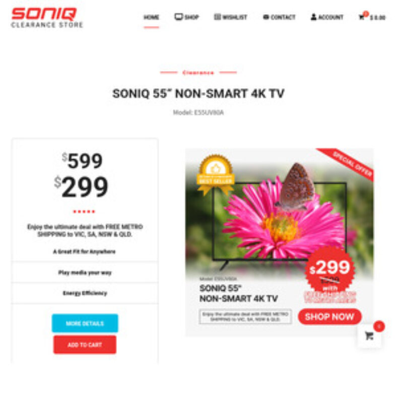 soniq-55″-non-smart-4k-tv-$299-delivered-to-metro-areas-only-(excl.-tas,-nt,-wa)-/-mel-c&c-@-soniq