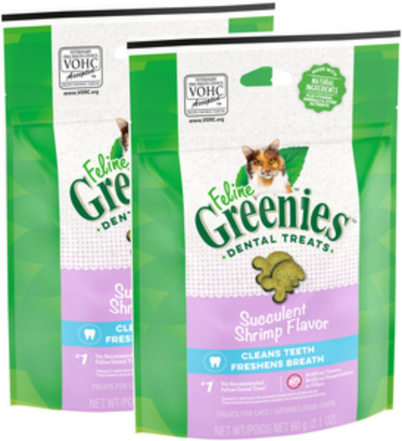2x-greenies-feline-dental-treats-succulent-shrimp-60g-$8-+-delivery-($0-with-onepass)-@-catch