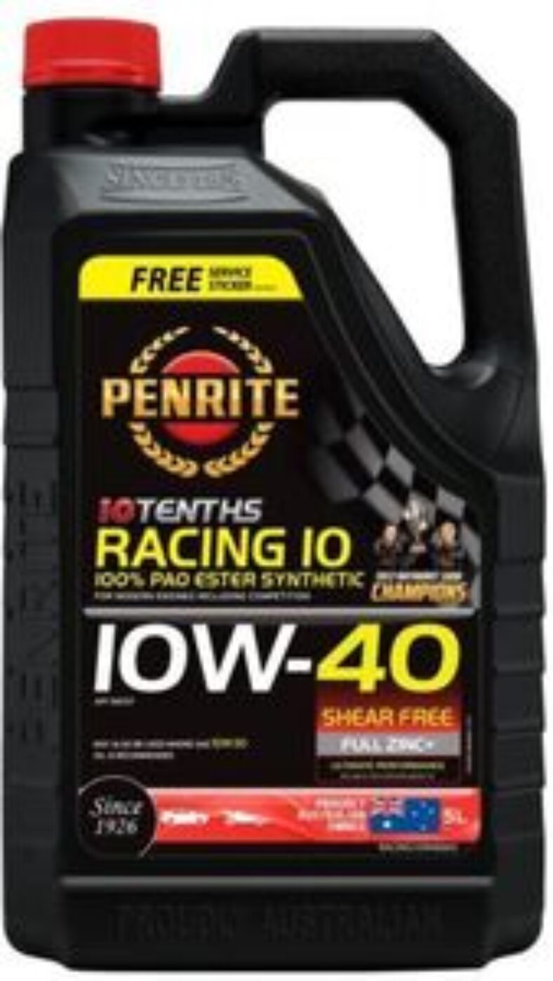 penrite-10-tenths-racing-10w-40-engine-oil-5l-$6788-($63.88-with-ebay-plus)-@-sparesbox-ebay