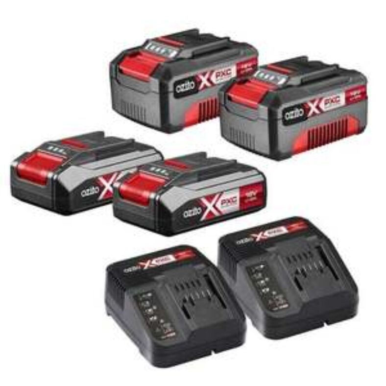 ozito-pxc-18v-2-x-40ah-&-2-x-2.5ah-battery-+-2-x-charger-kit,-$129-in-store-only-(excl-qld,-wa)-@-bunnings