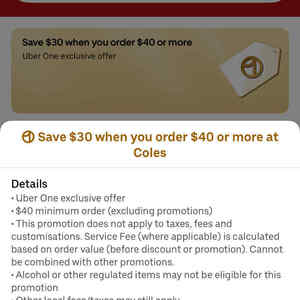 [uber-one]-get-$30-off-your-next-grocery-order-with-min-$40-spend,-1x-coles,-1x-woolworths-@-uber-eats