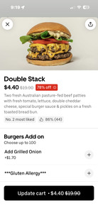[vic]-double-stack-burger-$4.40-pickup-only-@-royal-stacks-via-uber-eats