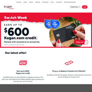 kogan-credit-card-$400+$200-for-$3000-spending