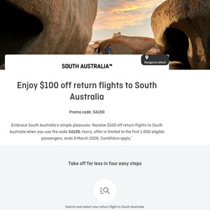$100-off-return-flights-to-south-australia-(first-1000-eligible-passengers-only)-@-qantas
