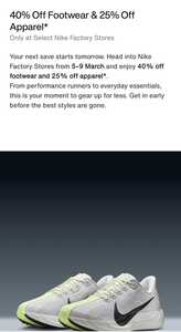 40%-off-footwear-&-25%-off-apparel-@-select-nike-factory-stores-(in-store-only)
